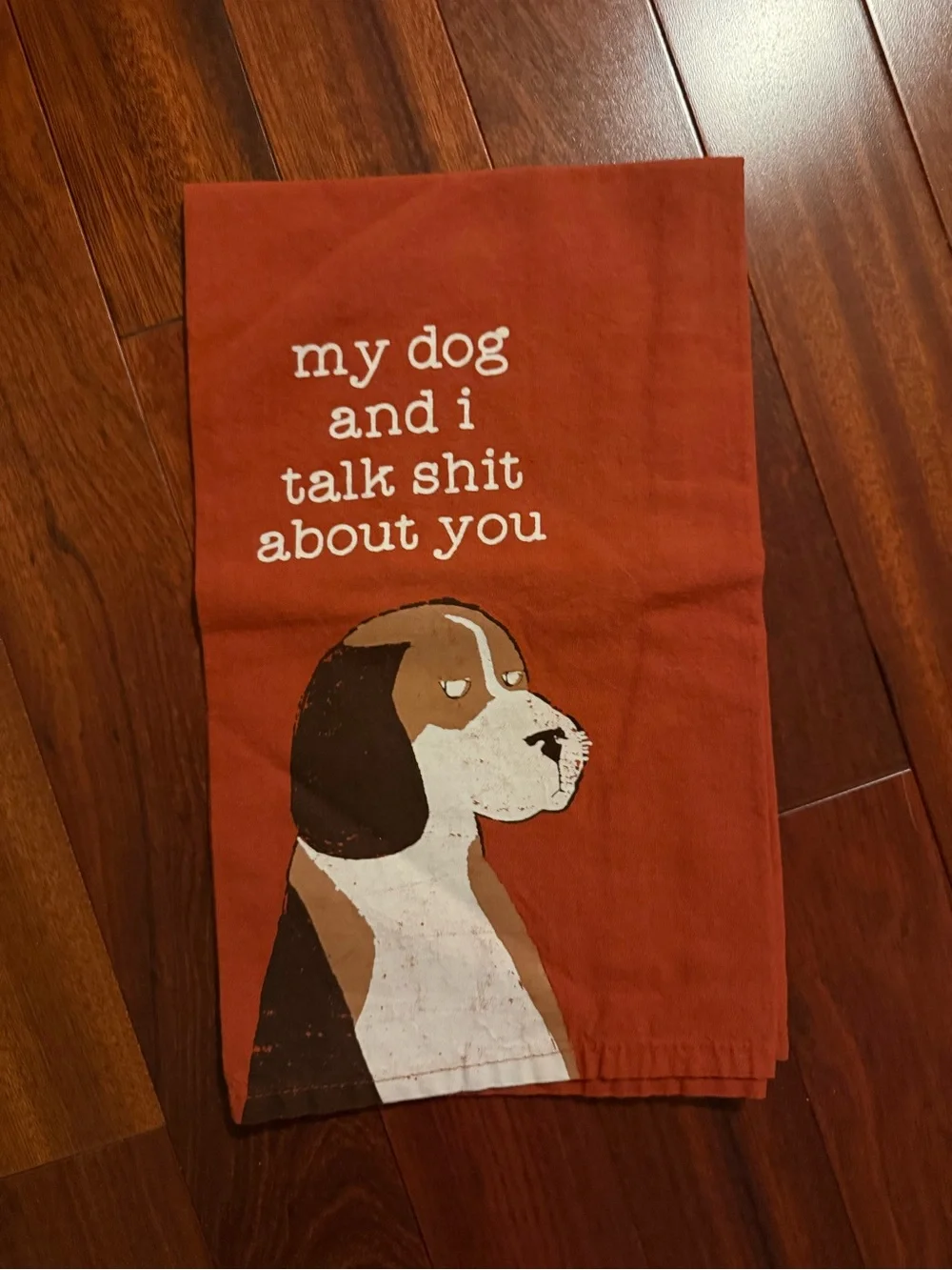 Decorative Kitchen Towel - My Dog and I Talk About You, 28